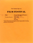 Film Festival Sign Up Sheet by Box Office