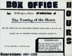 The Taming of the Shrew Box Office Flyer