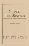 Never the Sinner Playbill by Providence College