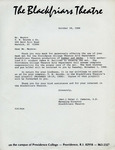 Letter from Rev. Peter J. Cameron, O.P. to T.W. Rounds Owner Mr. Meyers