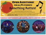 Something Rotten! Open Auditions Flyer