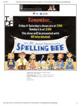 The 25th Annual Putnam County Spelling Bee Promotional Email by Vendini Marketing