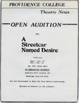 A Streetcar Named Desire Open Audition Poster by Providence College