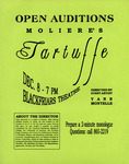 Open Auditions Moliere's Tartuffe Flier by Providence College