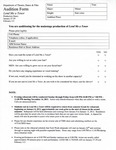 Lend Me a Tenor Audition and Actor Agreement Form by Providence College