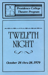 Twelfth Night Playbill by Providence College