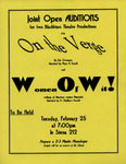 Joint Open Auditons for Two Blackfriars Theatre Productions for One the Verge and Women of Wit!