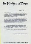 Letter from the Providence College Theatre Department to the Dominican Sisters