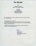 Letter from Maggie Gordon to the Public Relations Coordinator, Blackfriars Theatre, Providence College by Maggie Gordon